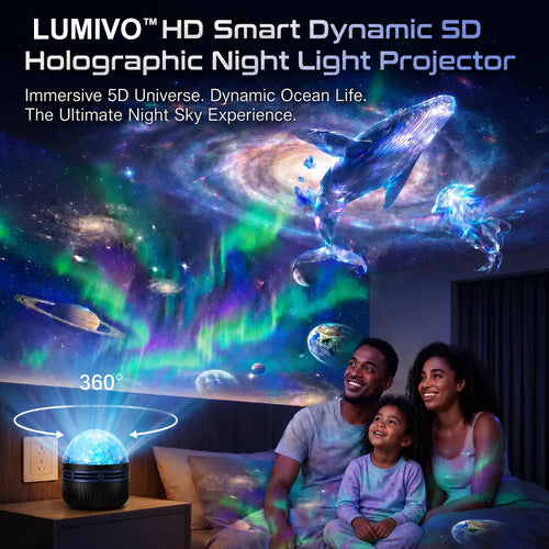 Official Store | 💕🎁LUMIVO™ 360° Smart Holographic Starry Sky Projector (HD Smart Dynamic 5D)