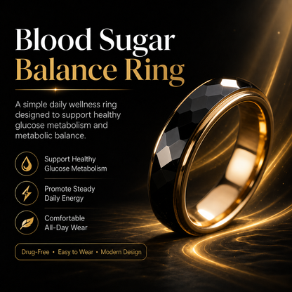 🌋🥇Tired of Blood Sugar Swings? 😩 The Blood Sugar Balance Ring Helps Support Stable Energy & Glucose Balance ⚖️ - QZE